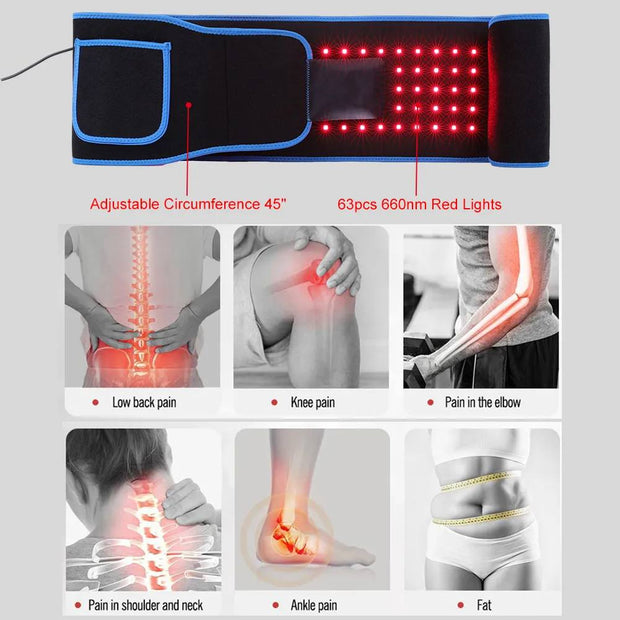 UNIFICATION ThermaLight360™ - Pain Relief & Slimming Belt + Red Light Mastery Guide